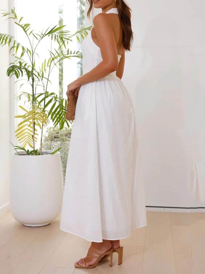 Sasha Mid-Length Halter Dress