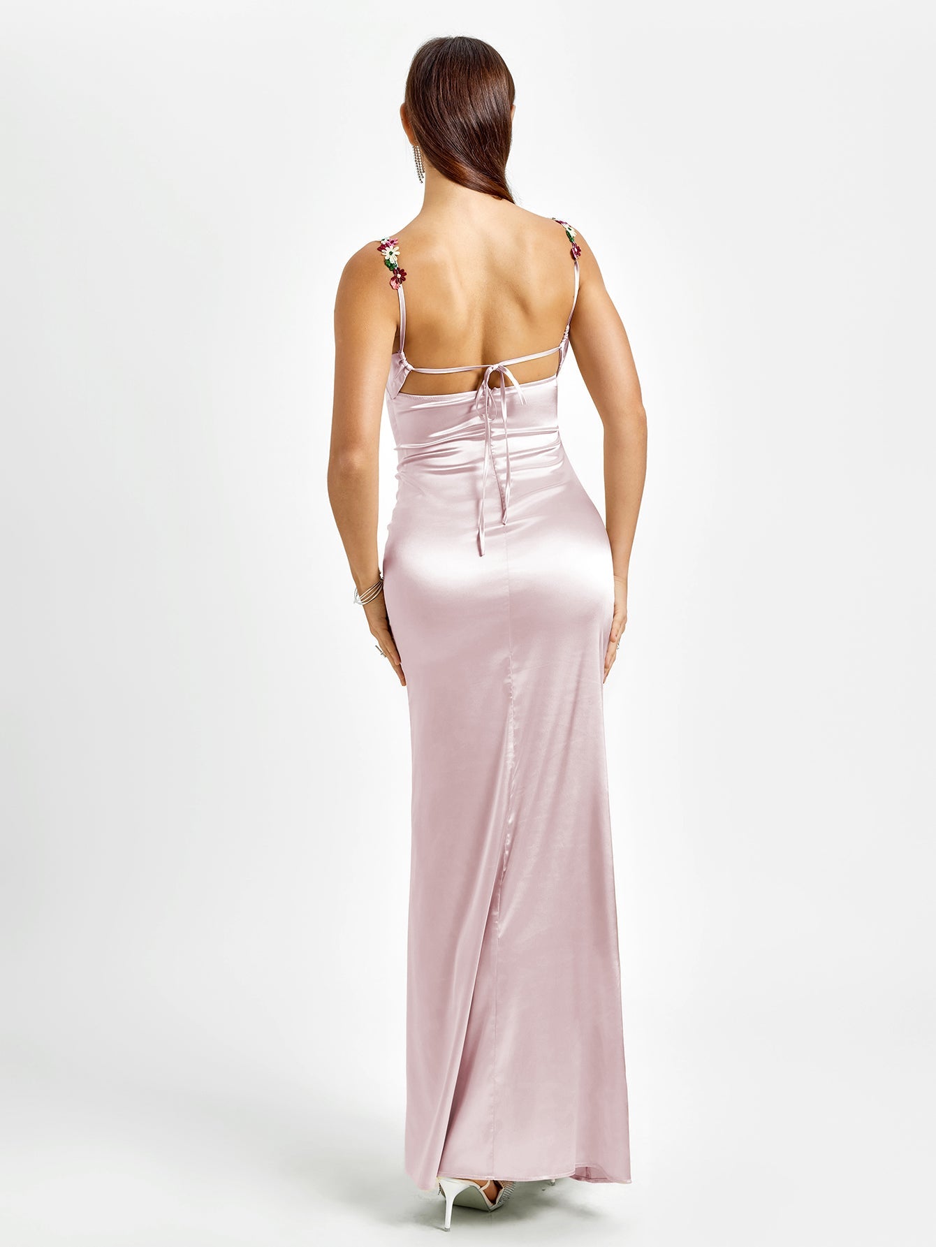 Flora Rose Satin Dress