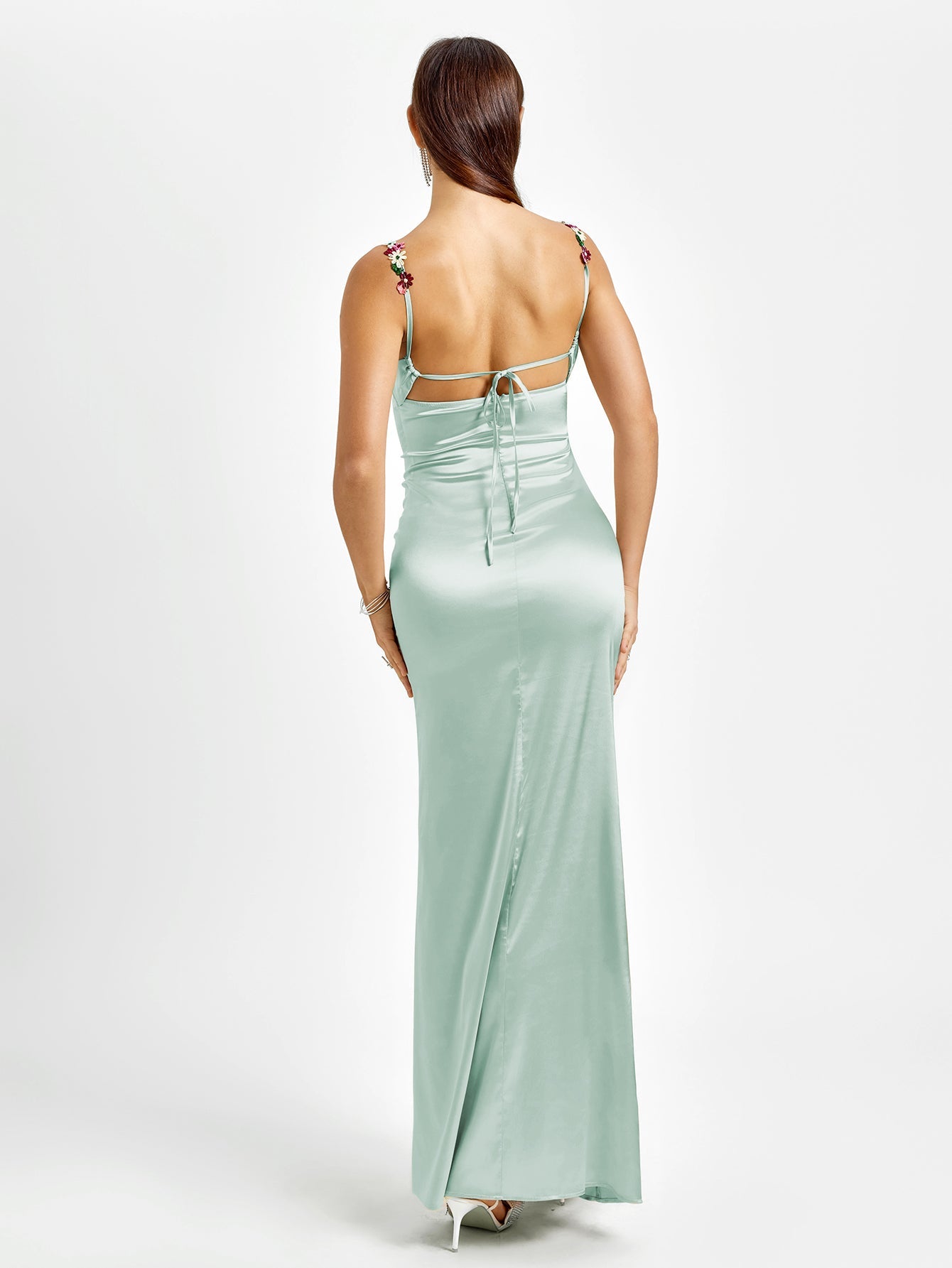 Flora Rose Satin Dress