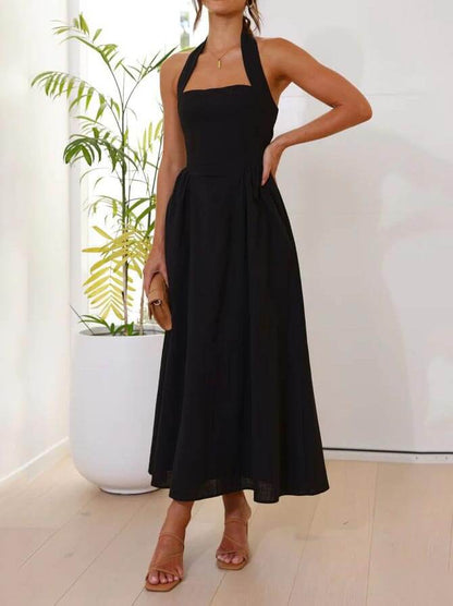 Sasha Mid-Length Halter Dress