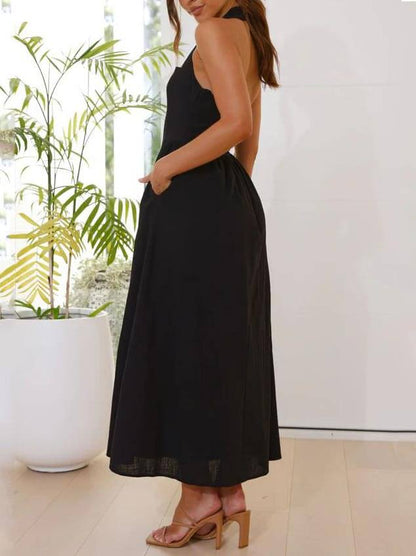 Sasha Mid-Length Halter Dress