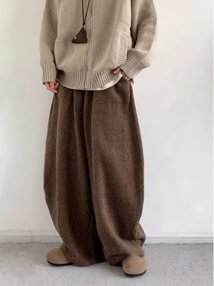 Corduroy Knit-Waist Lounge Pants