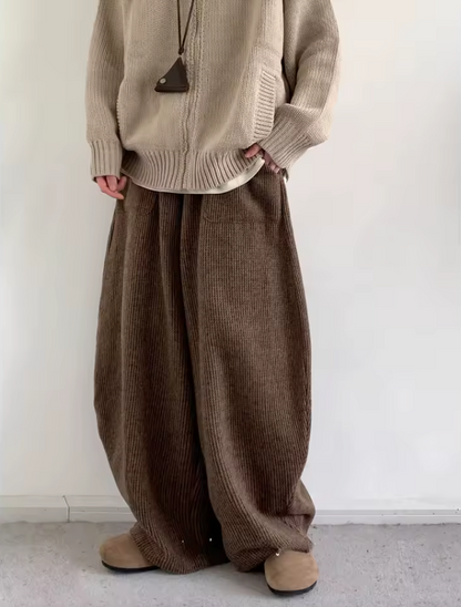 Corduroy Knit-Waist Lounge Pants