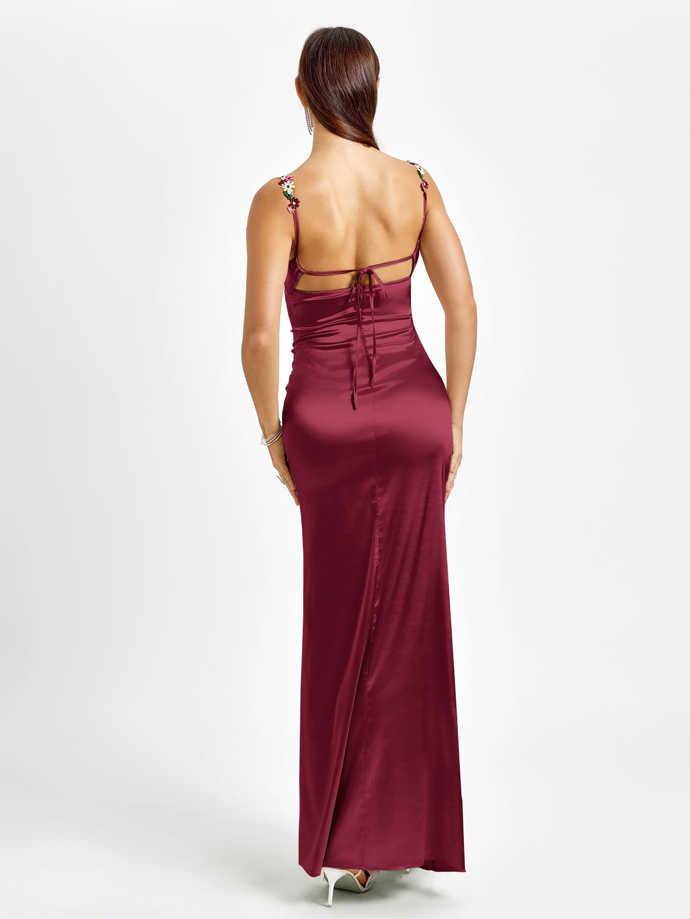 Flora Rose Satin Dress