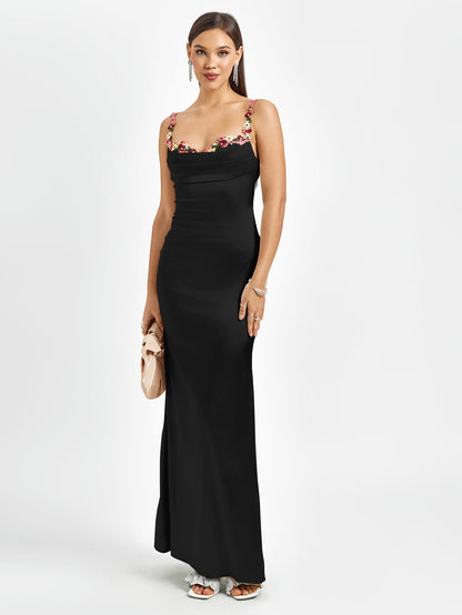 Flora Rose Satin Dress
