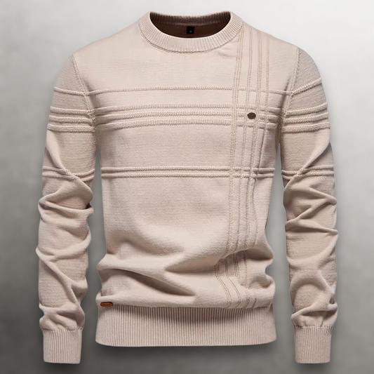 Sullivan Grid-Knit Cotton Sweater