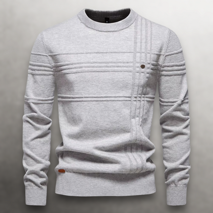 Sullivan Grid-Knit Cotton Sweater