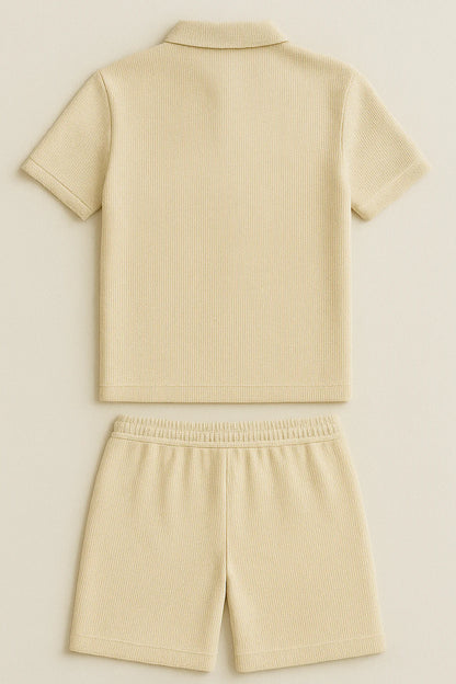 Roma Quarter Zip Polo Set