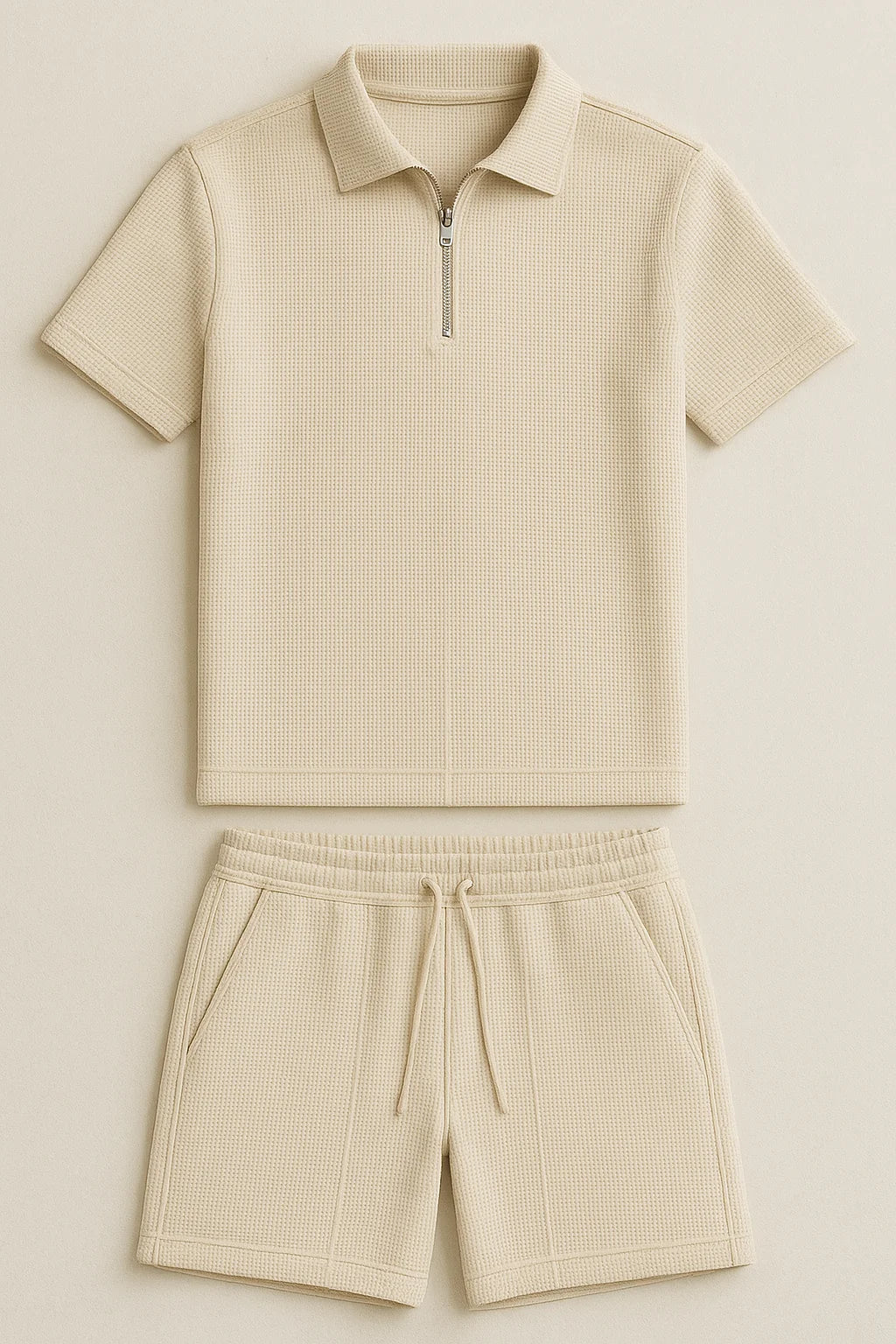 Roma Quarter Zip Polo Set